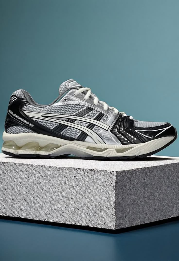 ASICS Gel-Kayano 14 Black Glacier Grey Silver
