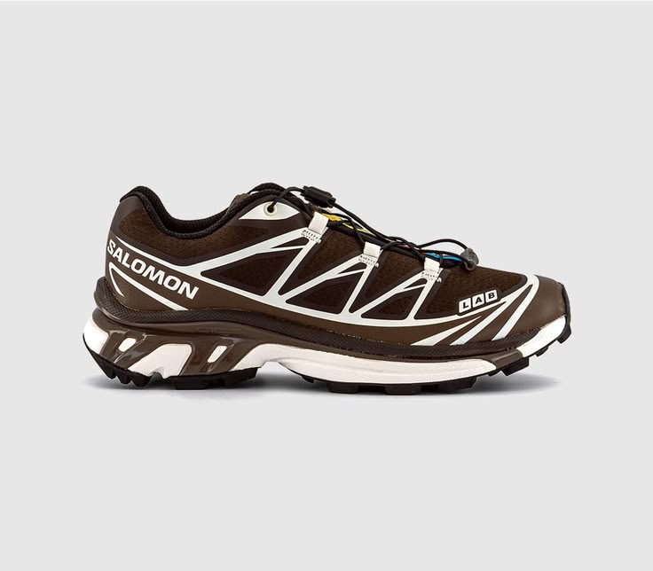 Brown Salomon: Sleek Winter Trail Sneakers